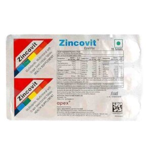 Zincovit Tablet क्या है? उपयोग, लाभ, साइड इफेक्ट्स और सही खुराक जानें