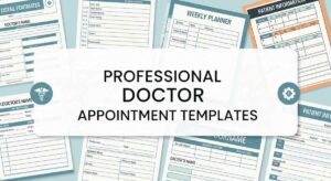Professional Doctor Appointment Templates – Word, PDF & Print Ready