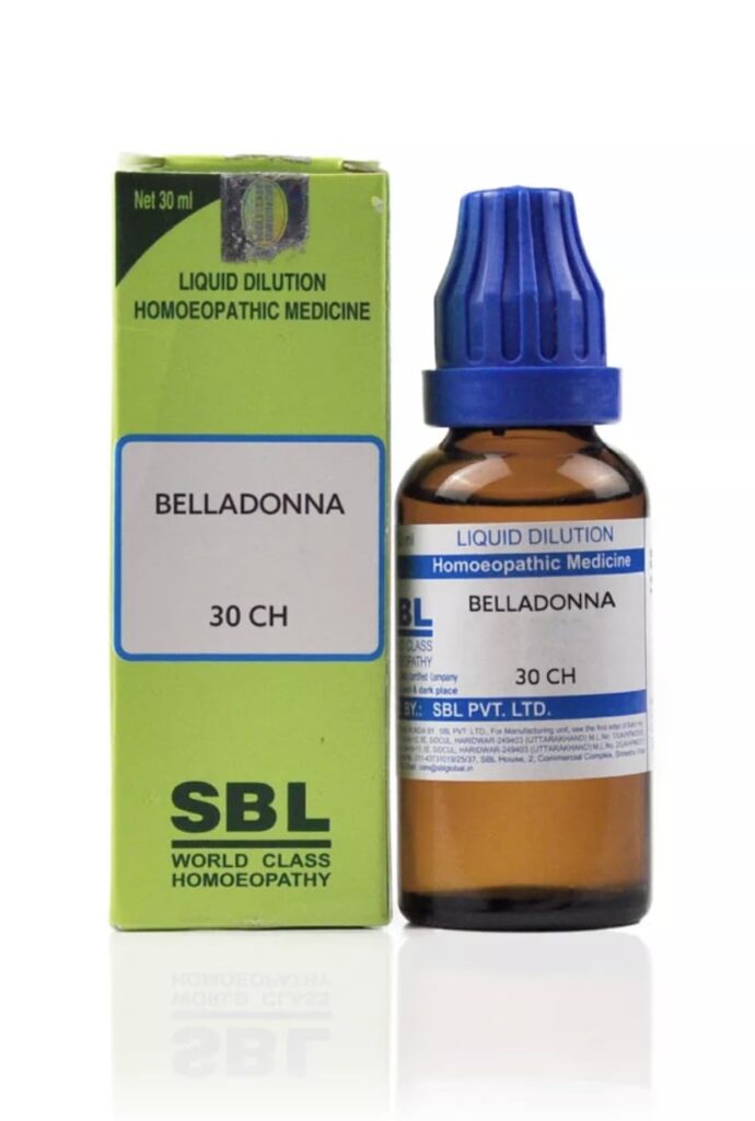 Belladonna Homeopathic Medicine uses in Hindi