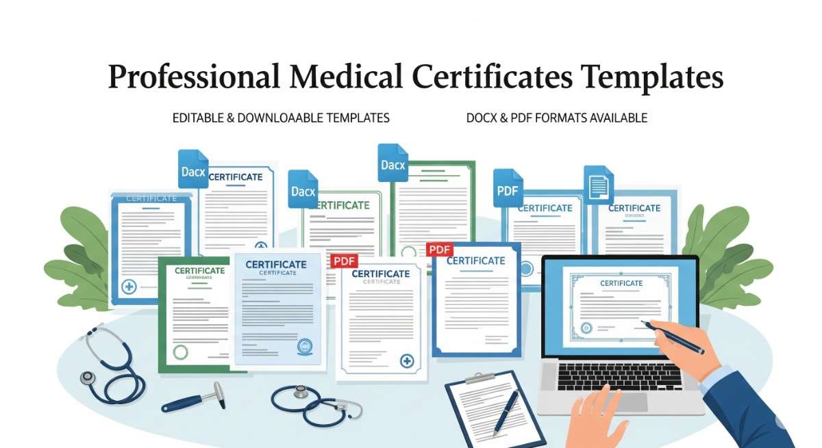 30+ Free Medical Certificate & Fitness Certificate Templates (DOCX/PDF)