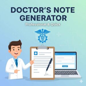 Free Doctor’s Note Generator – Medical Certificate Maker