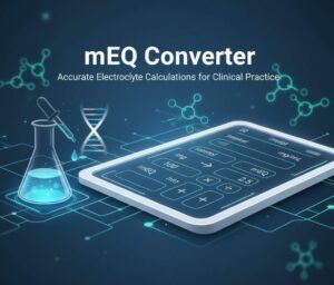 mEq Converter – Convert mg, mmol, mg, mL to mEq instantly