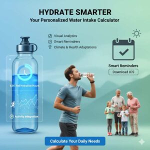 How Much Water Should I Drink? Water Intake Calculator